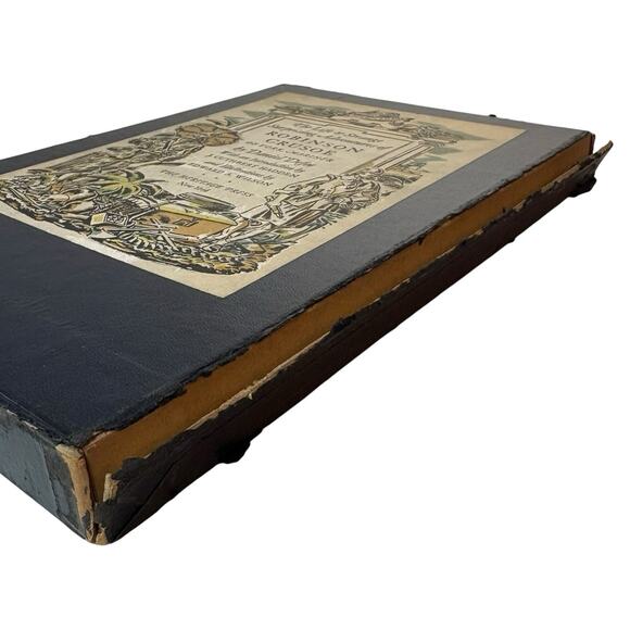 Antique 1930 "Robinson Crusoe" by Daniel Defoe Heritage Press Edition HC Book - Picture 3 of 16